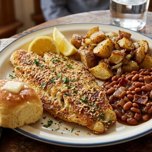 parmesan coated walleye fillets