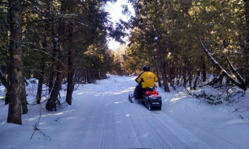 snowmobile lake of the woods